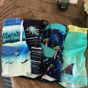 Lot of 4 boys swim trunks!